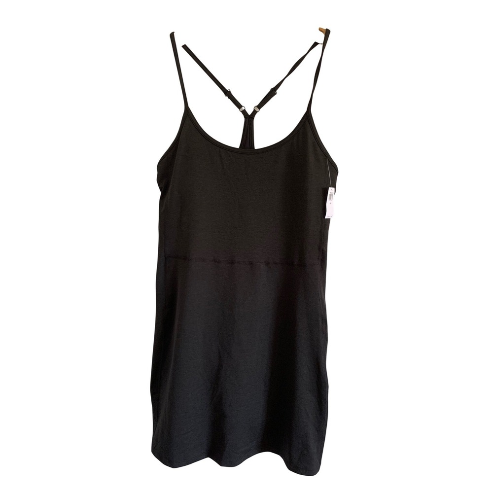 Old Navy CloudComfy Exercise Dress Black Large‎ Tall Built-in Shorts 662570-00-1